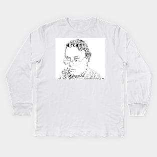 Christopher Hitchens text art Kids Long Sleeve T-Shirt